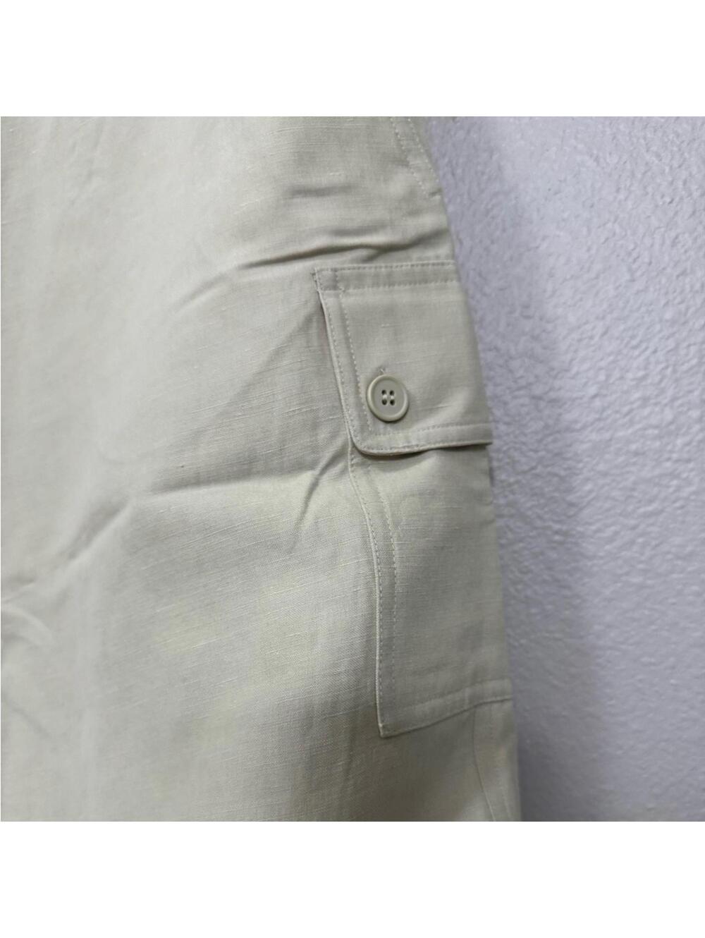 NWT Vintage Petite Sophisticate Cream Cargo Style Pencil Skirt- Size 12 Petite - Picture 4 of 6